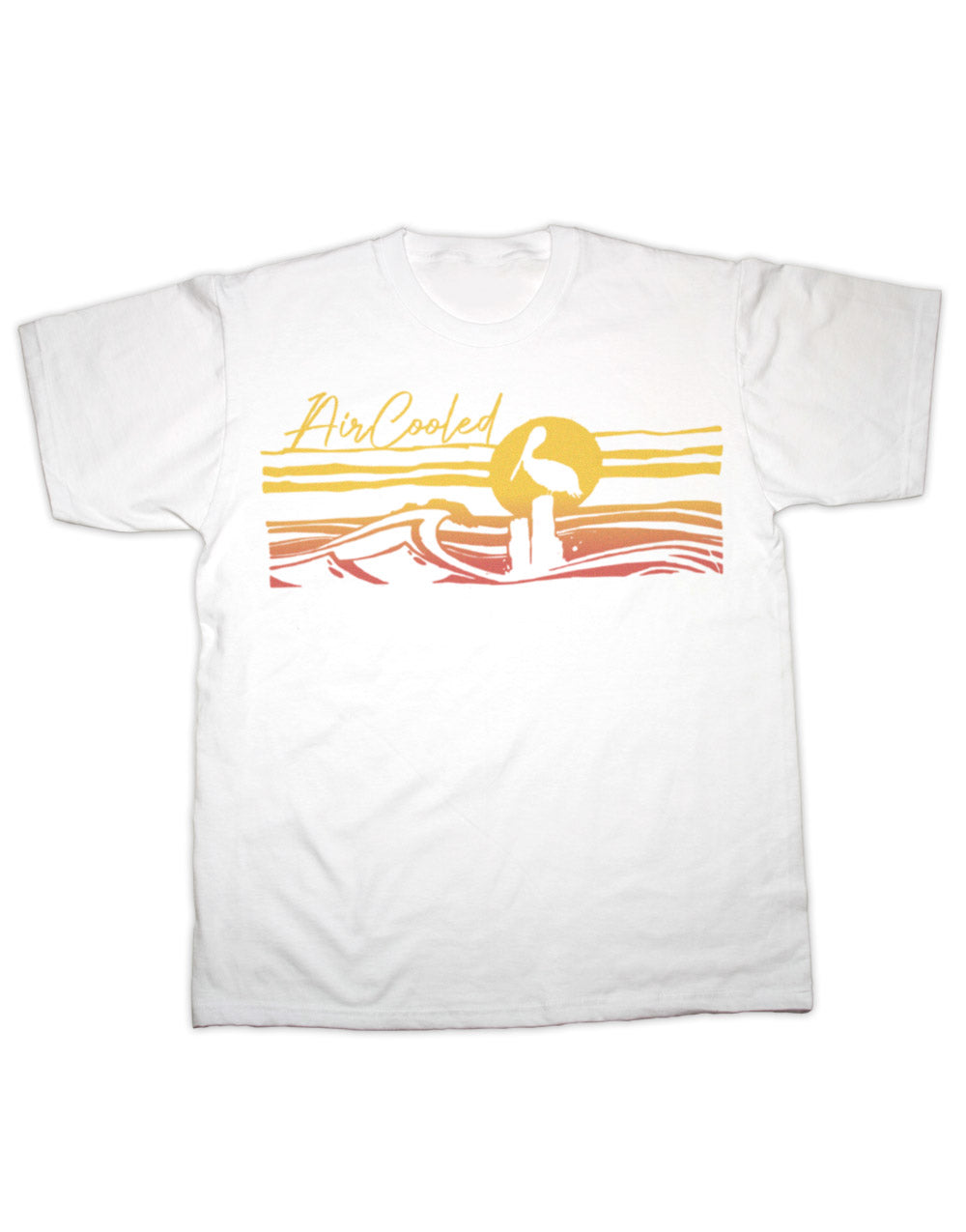 Air Cooled Sunset Beach T Shirt