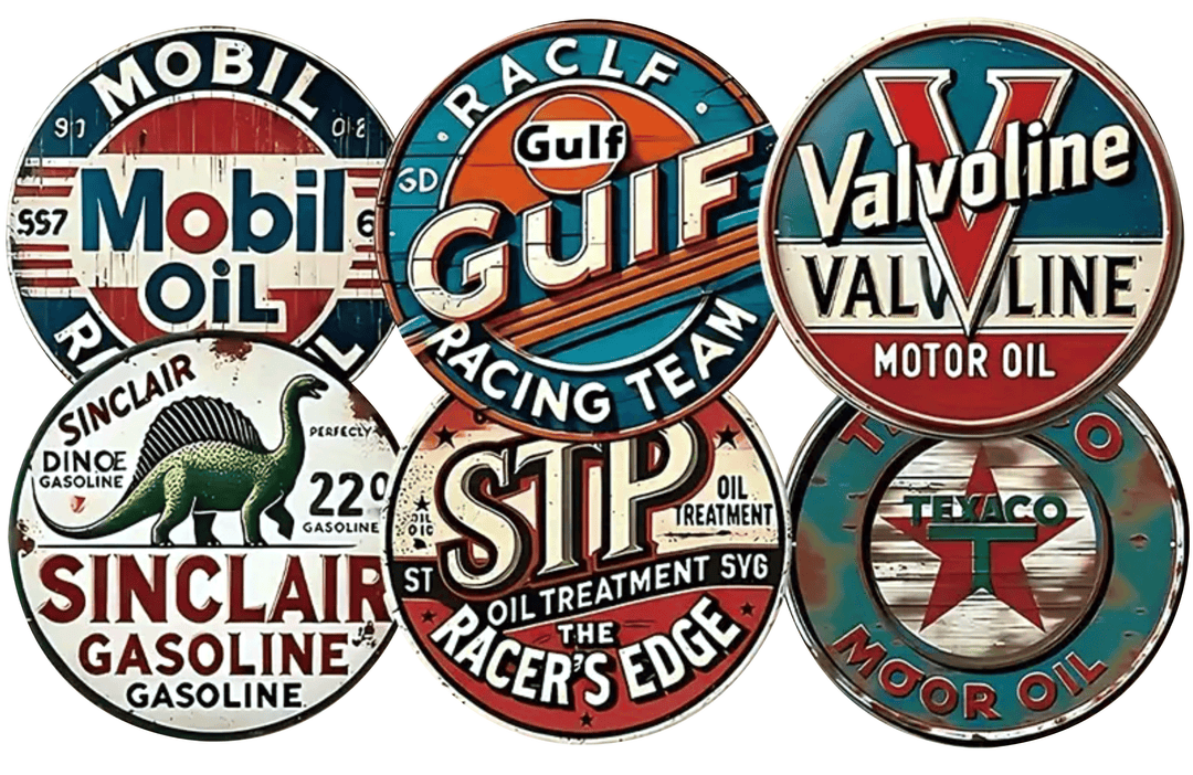 Set of 6 Racing Oil Coasters