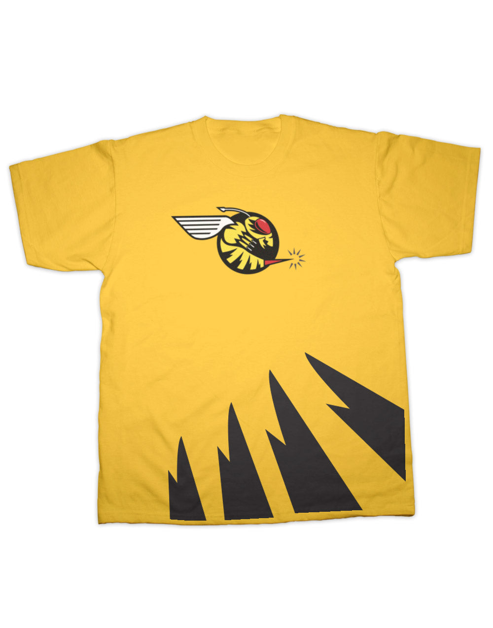 Jordan Hornet Stripes T Shirt - Yellow - Ladies - Large