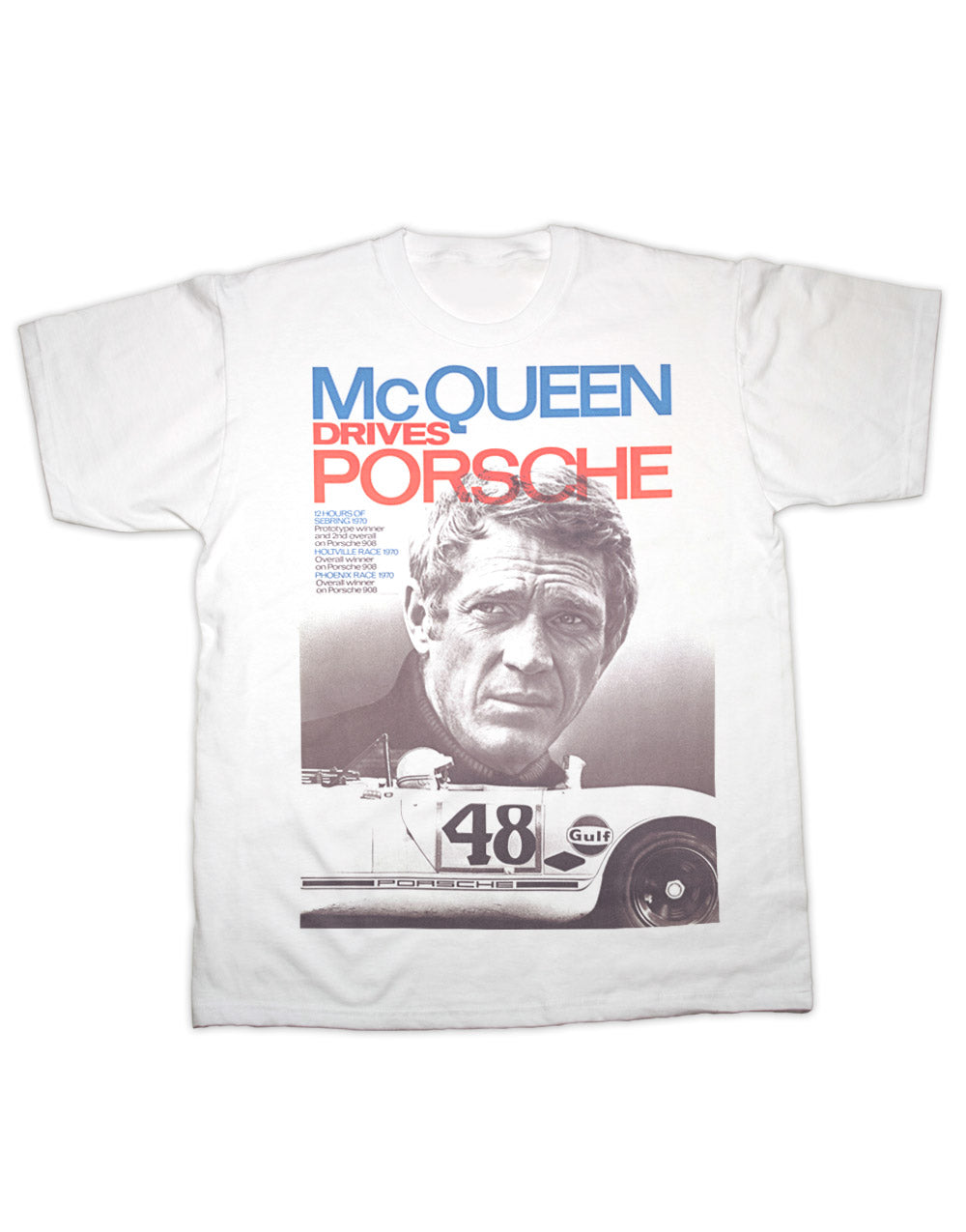 McQueen Porsche T Shirt - White - Small