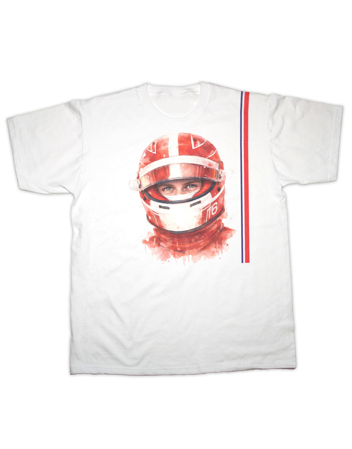 Charles Leclerc Vintage 16 Print T Shirt