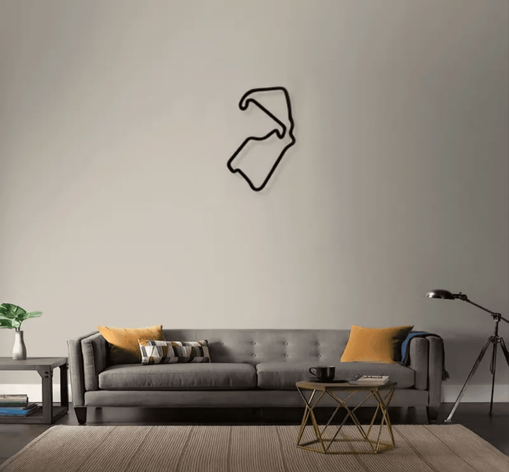 Silverstone Race Circuit Metal Wall Art
