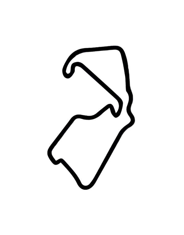 Silverstone Race Circuit Metal Wall Art