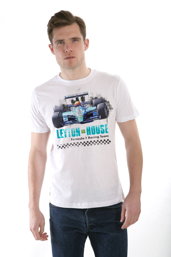 Leyton House F1 Racing Team Print T Shirt
