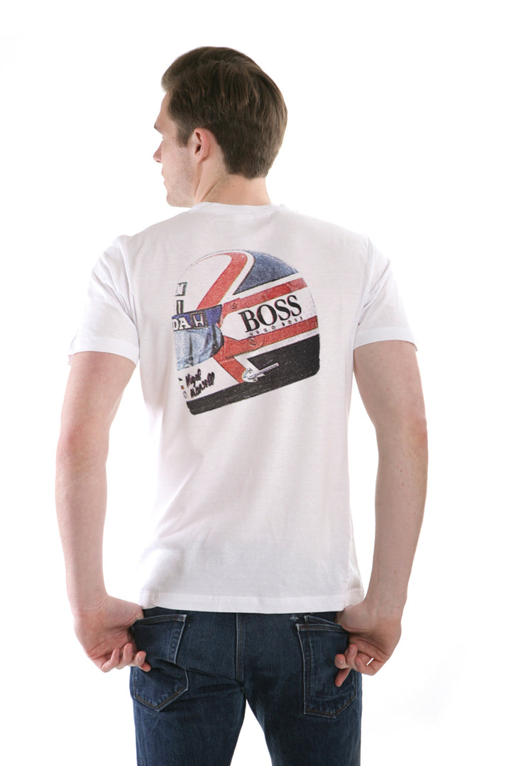 Mansell Race Helmet Print T Shirt