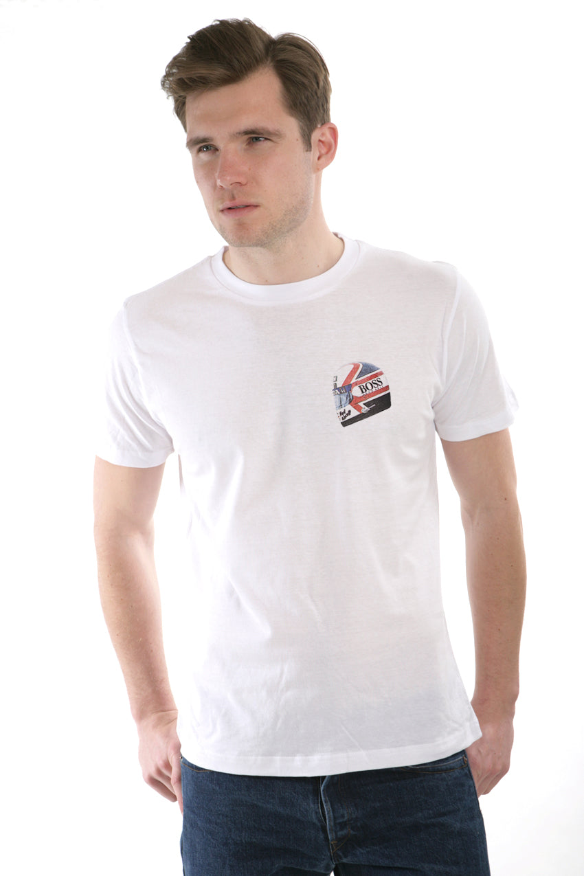 Mansell Race Helmet Print T Shirt