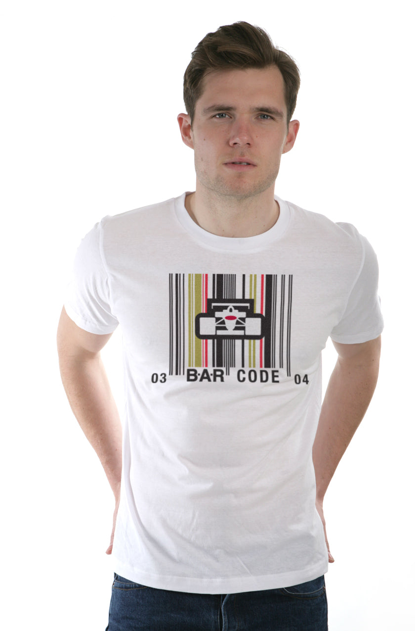 Barr Code Racing B.A.R Racing Team Barcode T-Shirt | Retro Formula 1 Apparel – Hotfuel