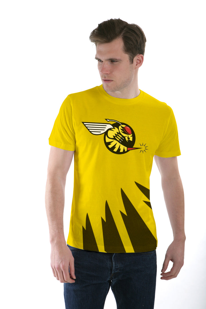 Jordan Hornet Stripes T Shirt - Yellow - Small