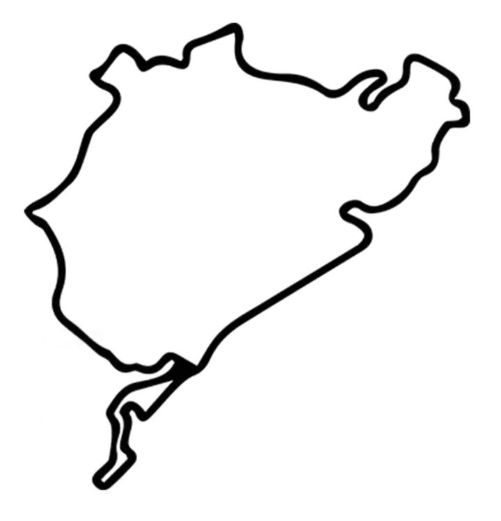 Nurburgring NordSchielfe Race Circuit Metal Wall Art