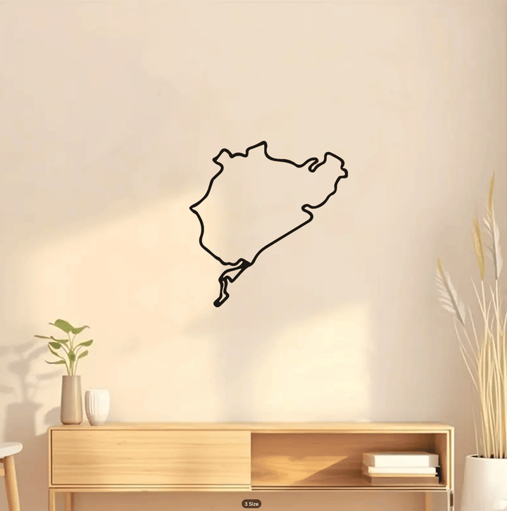 Nurburgring NordSchielfe Race Circuit Metal Wall Art