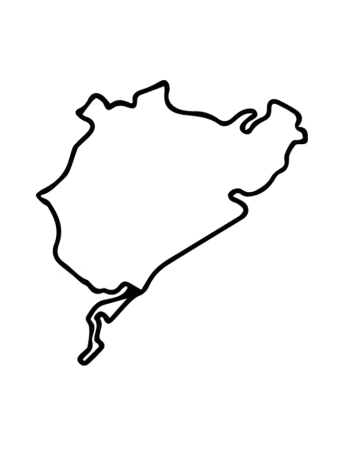 Nurburgring NordSchielfe Race Circuit Metal Wall Art