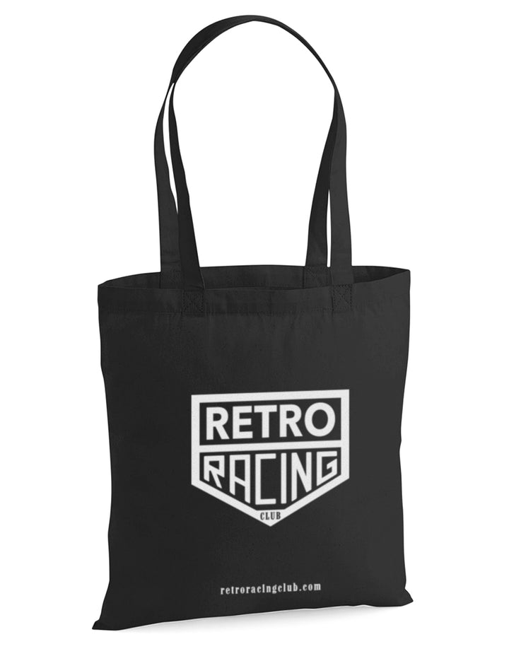 Retro Racing Black Tote Bag