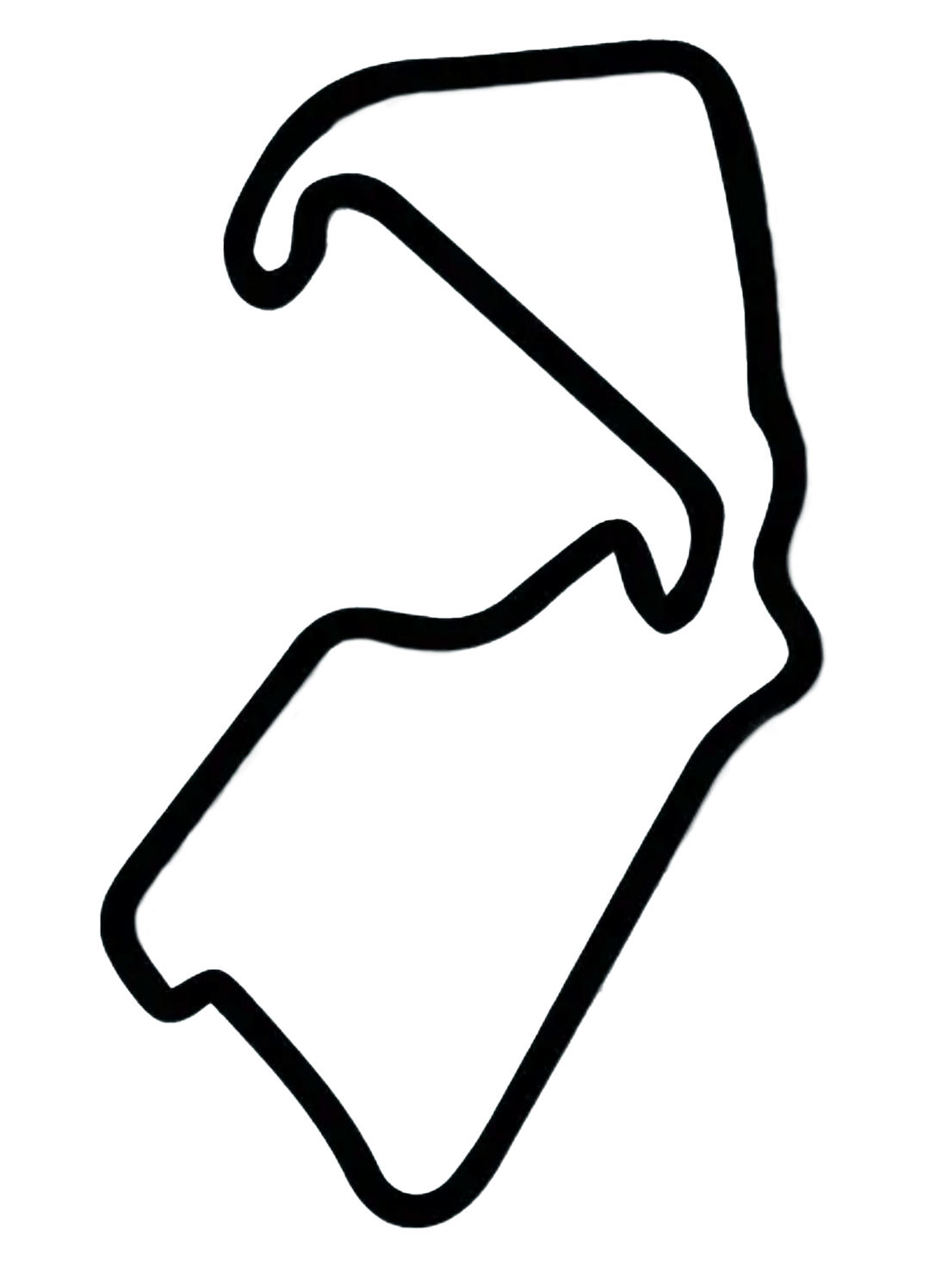 Silverstone Race Circuit Metal Wall Art